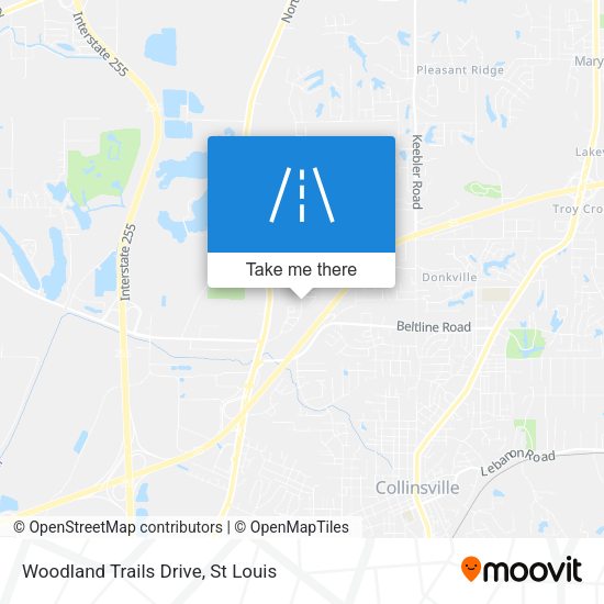 Woodland Trails Drive map