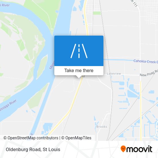 Mapa de Oldenburg Road