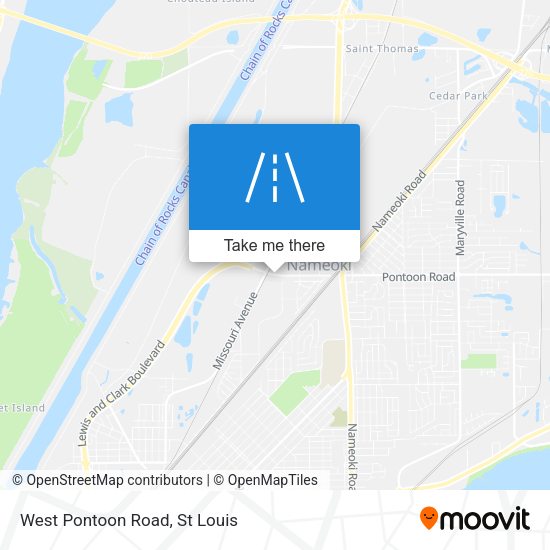 Mapa de West Pontoon Road