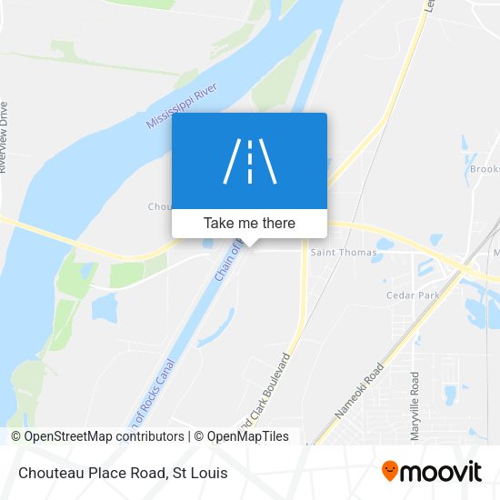 Mapa de Chouteau Place Road