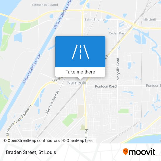 Mapa de Braden Street