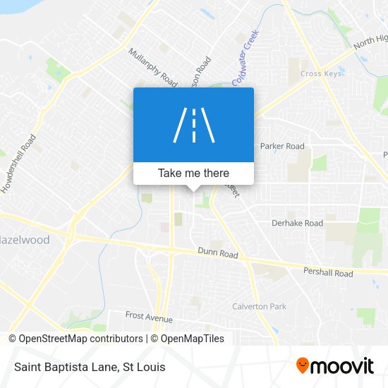 Saint Baptista Lane map