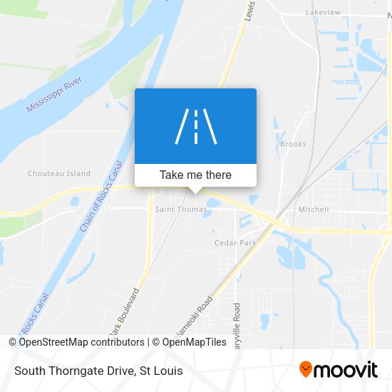Mapa de South Thorngate Drive