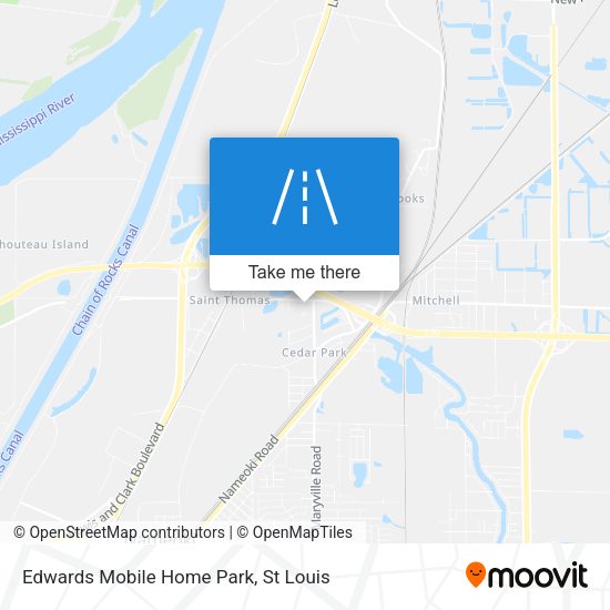 Mapa de Edwards Mobile Home Park