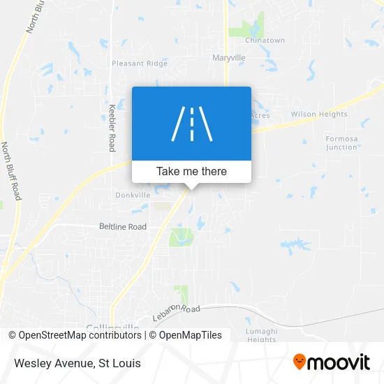 Wesley Avenue map