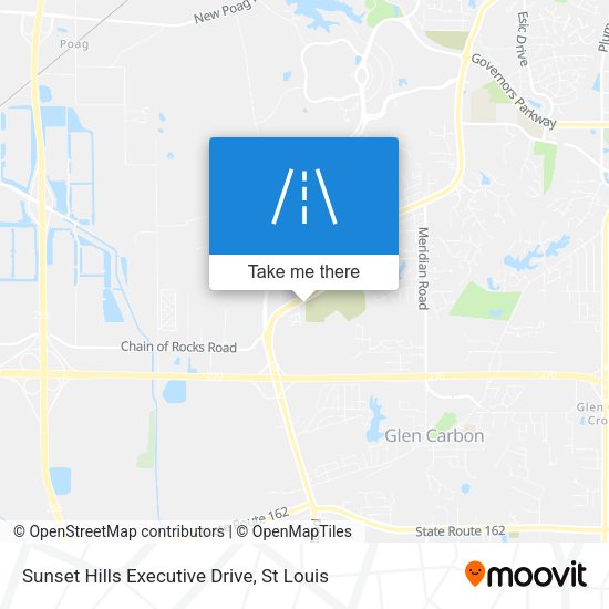 Sunset Hills Executive Drive map