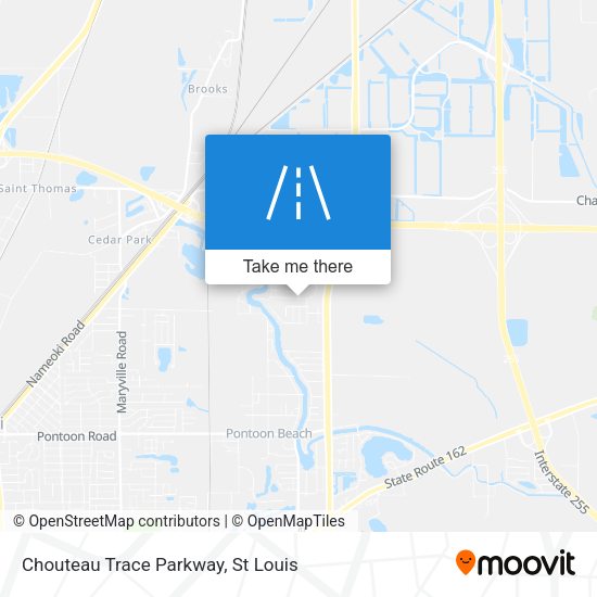 Chouteau Trace Parkway map