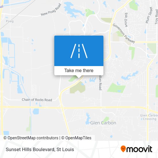 Mapa de Sunset Hills Boulevard