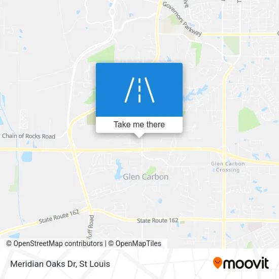 Meridian Oaks Dr map