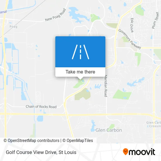 Golf Course View Drive map