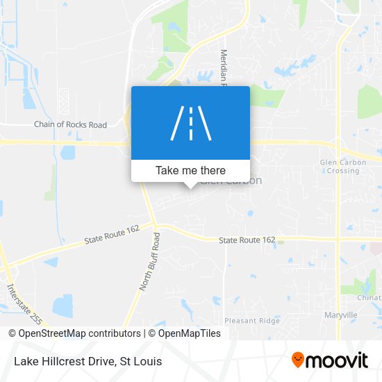 Lake Hillcrest Drive map