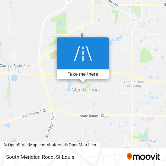 South Meridian Road map