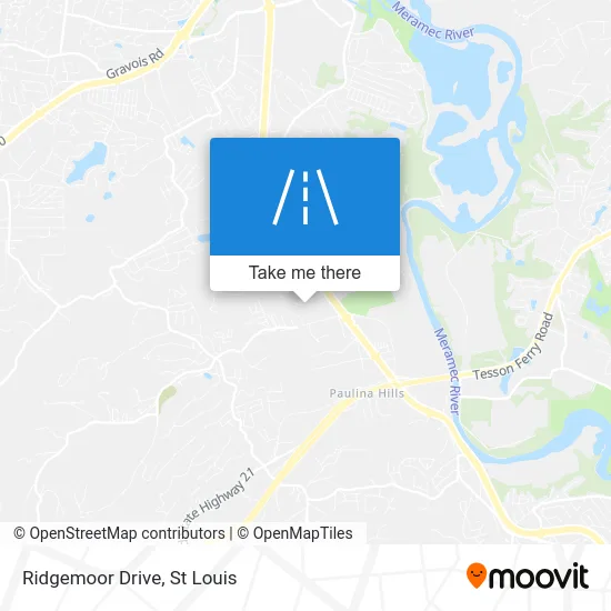 Ridgemoor Drive map