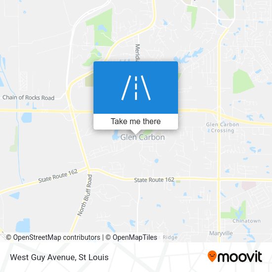 West Guy Avenue map