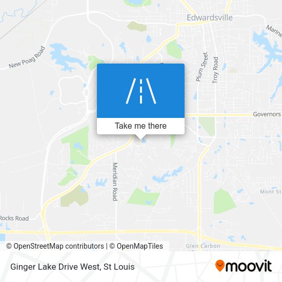 Ginger Lake Drive West map