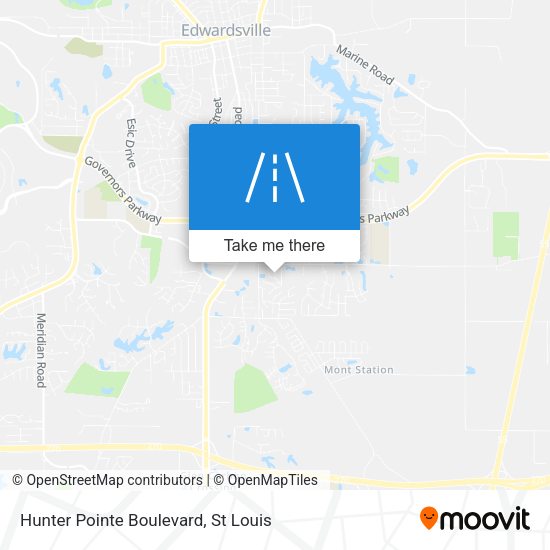 Hunter Pointe Boulevard map