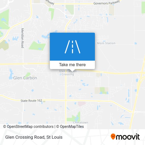 Glen Crossing Road map
