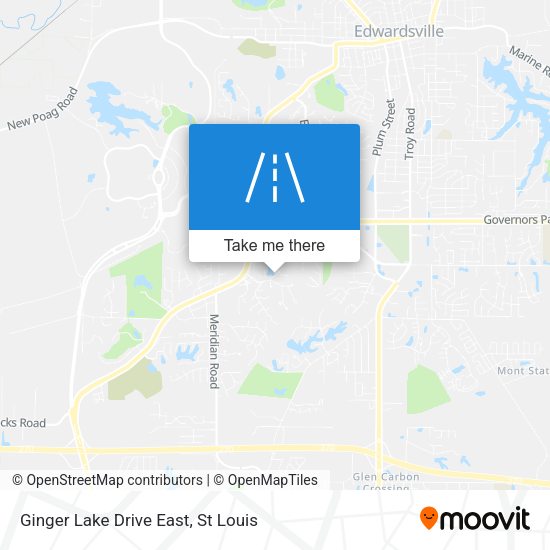 Ginger Lake Drive East map