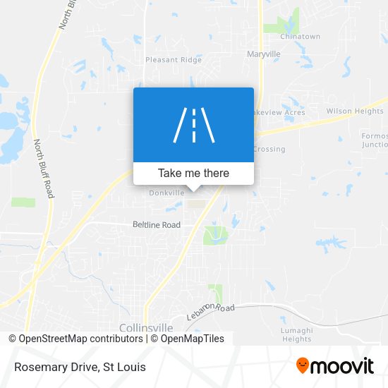 Mapa de Rosemary Drive