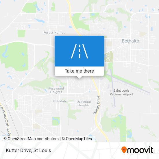 Kutter Drive map