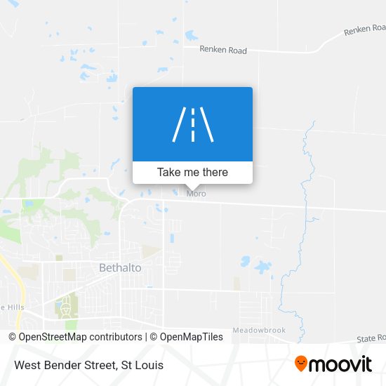 West Bender Street map