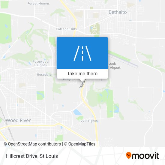 Mapa de Hillcrest Drive