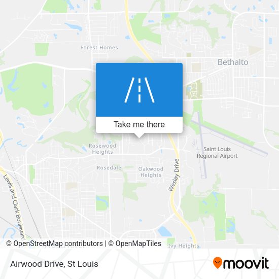 Airwood Drive map