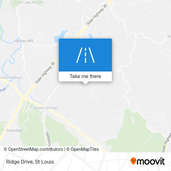 Ridge Drive map