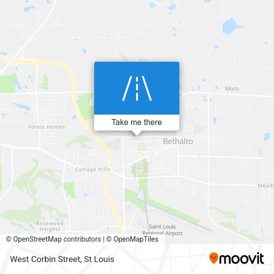 West Corbin Street map