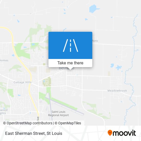 East Sherman Street map