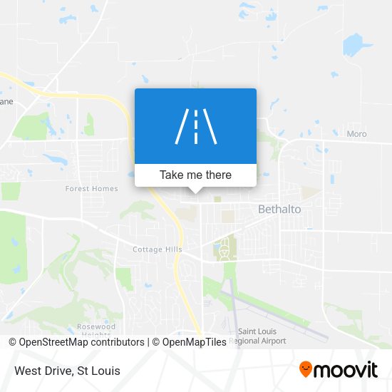Mapa de West Drive