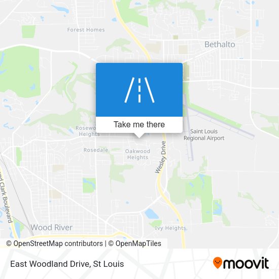 Mapa de East Woodland Drive