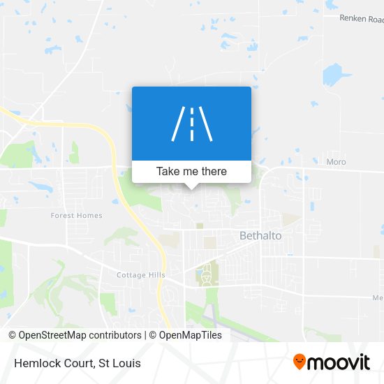 Mapa de Hemlock Court
