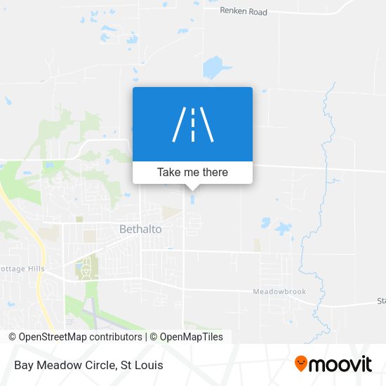 Bay Meadow Circle map