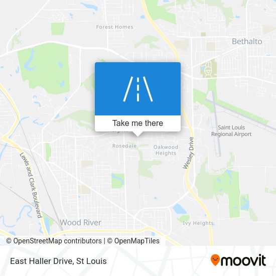 Mapa de East Haller Drive