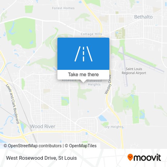 West Rosewood Drive map