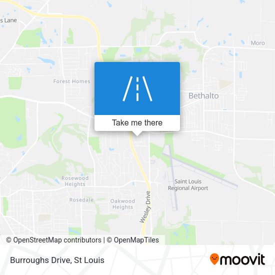 Mapa de Burroughs Drive