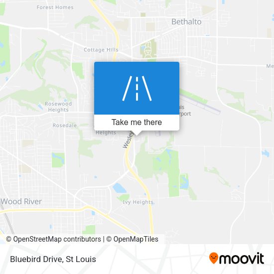 Mapa de Bluebird Drive