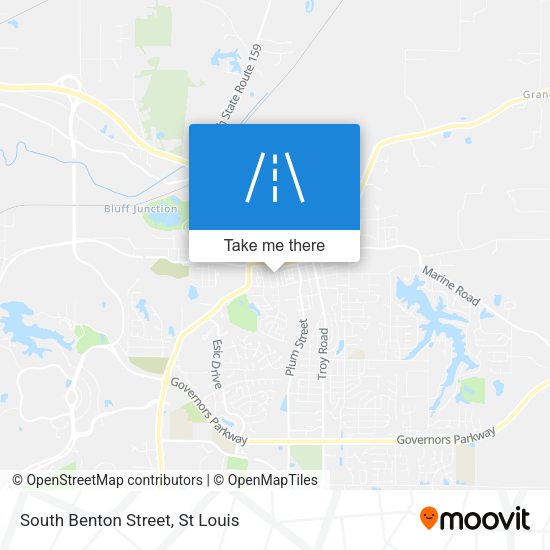 South Benton Street map