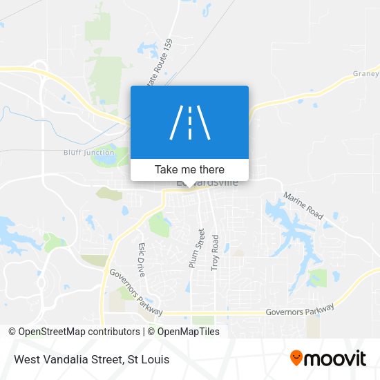 Mapa de West Vandalia Street
