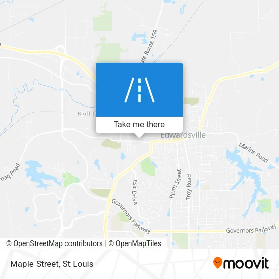 Maple Street map