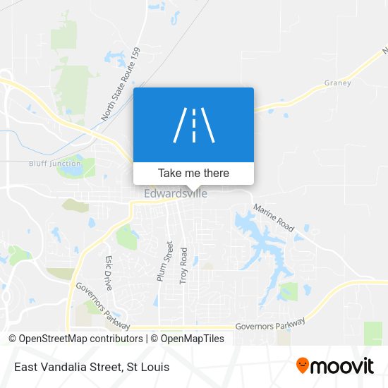 East Vandalia Street map