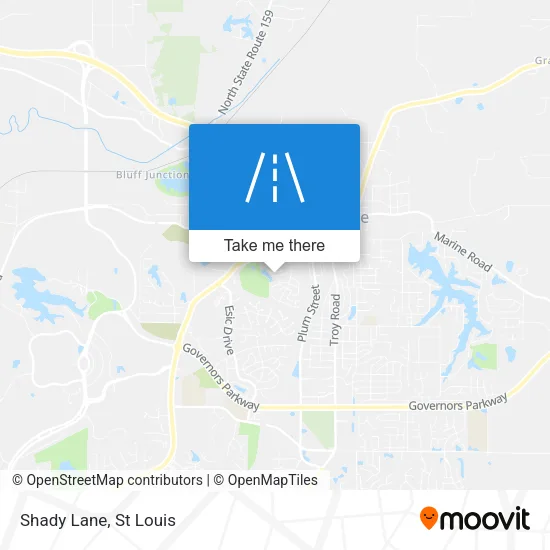 Shady Lane map
