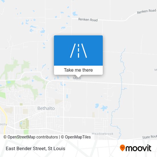 East Bender Street map