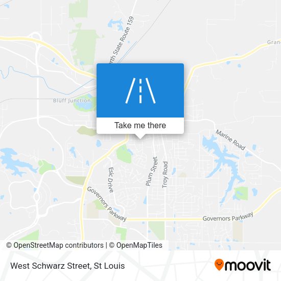Mapa de West Schwarz Street