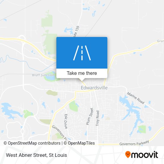 West Abner Street map
