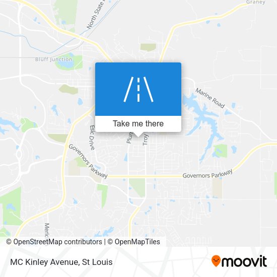 Mapa de MC Kinley Avenue