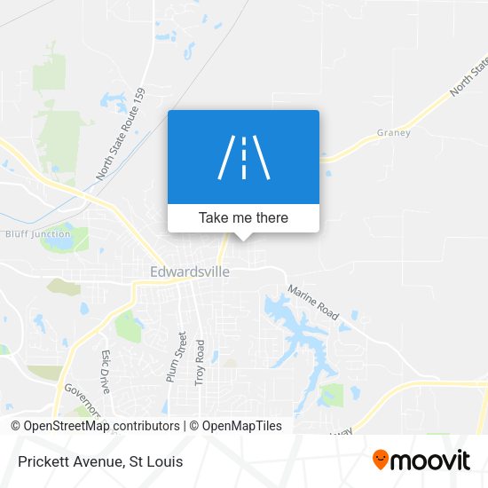 Mapa de Prickett Avenue