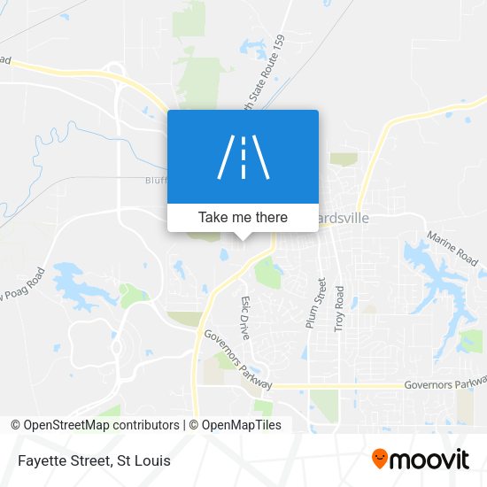 Mapa de Fayette Street