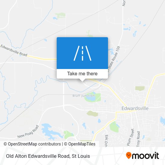 Old Alton Edwardsville Road map